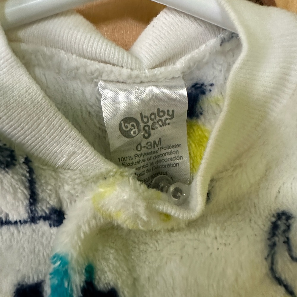 0-3m Fleece Pyjama - Picture 2 of 3